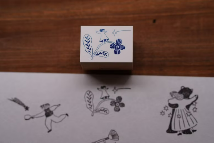 星花舞 木製印章｜森空 Mori Sora Handmade 臺灣