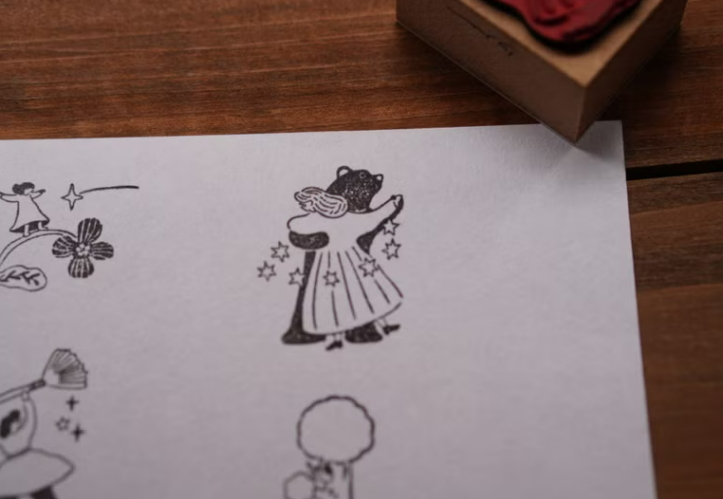 熊與星的旋律 木製印章｜森空 Mori Sora Handmade 臺灣