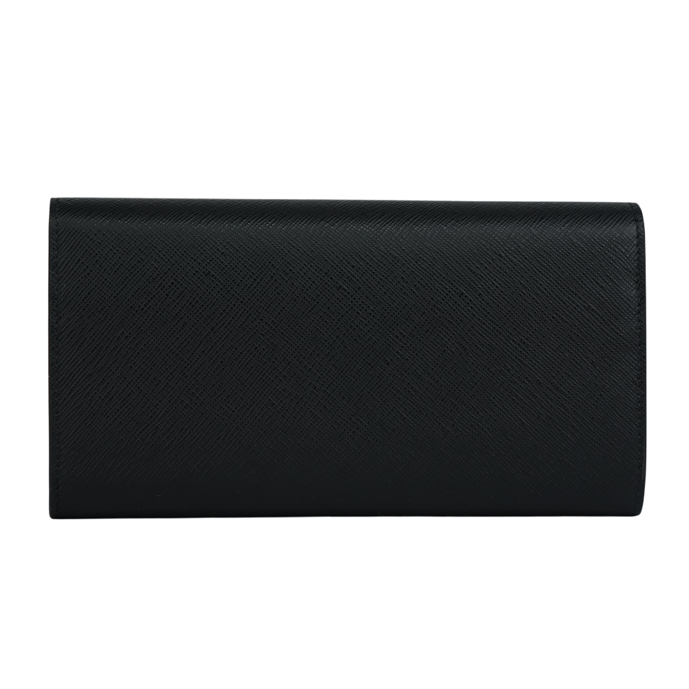 【MONT BLANC】Sartorial 匠心系列防刮牛皮信封式翻蓋長夾(黑色)198221