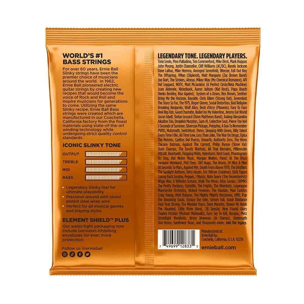 Ernie Ball Hybrid Slinky 2833 鎳纏繞 電貝斯套弦 45-105