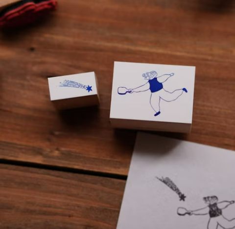 流星女孩A 木製印章｜森空 Mori Sora Handmade 臺灣