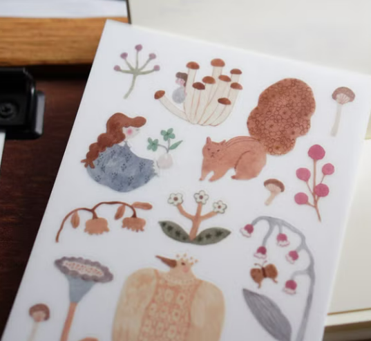 轉印貼 春綻 (2入)｜森空  Mori Sora Handmade 臺灣