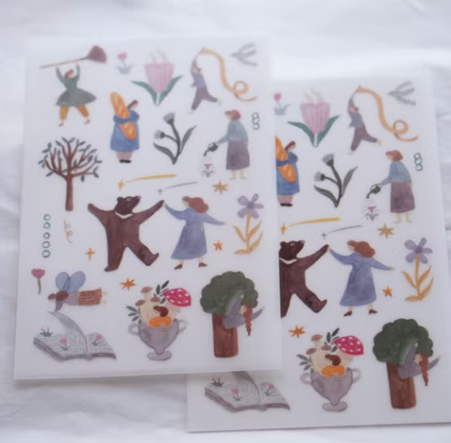 轉印貼 少女詩集 (2入)｜森空  Mori Sora Handmade 臺灣