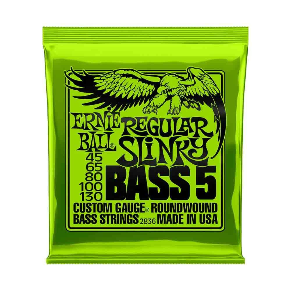 Ernie Ball Regular Slinky 2836 鎳纏繞 電貝斯五弦套弦 45-130