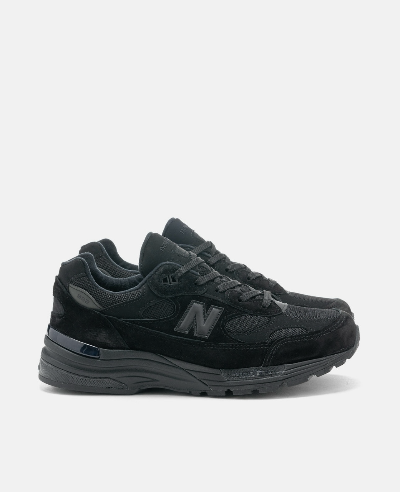 靴 New Balance 992 Triple Black US7 (25cm) New Balance 992 Made in USA Triple Black for Sale