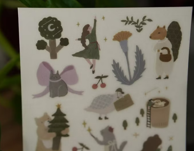 轉印貼 森之歡舞(2入)｜森空  Mori Sora Handmade 臺灣