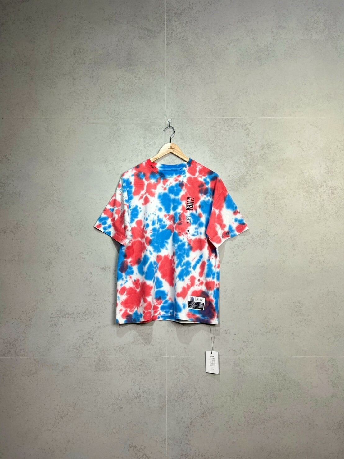 NBA x AKTR TIEDYE COTTON TEE SIZE M