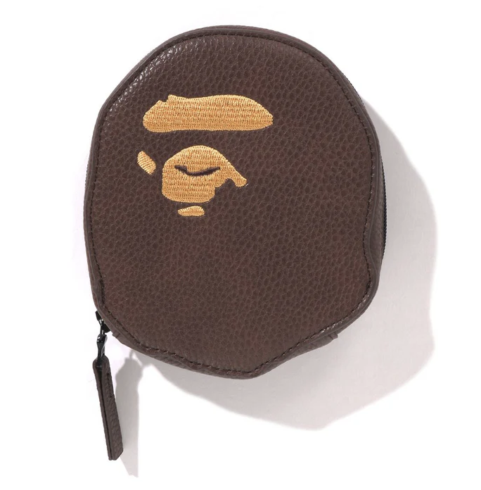 2025SS BAPE A BATHNIG APE HEAD COIN CASE 大頭 拉鍊 零錢包 收納包 現貨 1L30190018