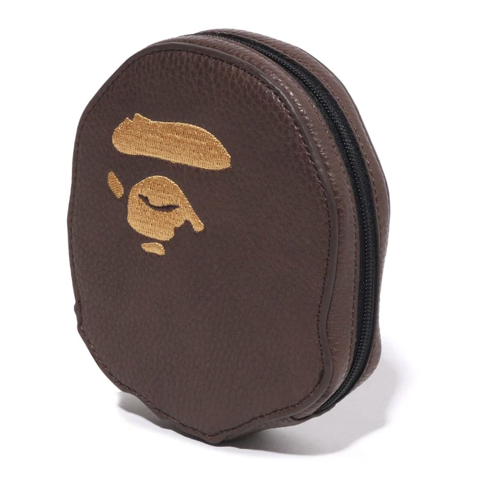 2025SS BAPE A BATHNIG APE HEAD COIN CASE 大頭 拉鍊 零錢包 收納包 現貨 1L30190018