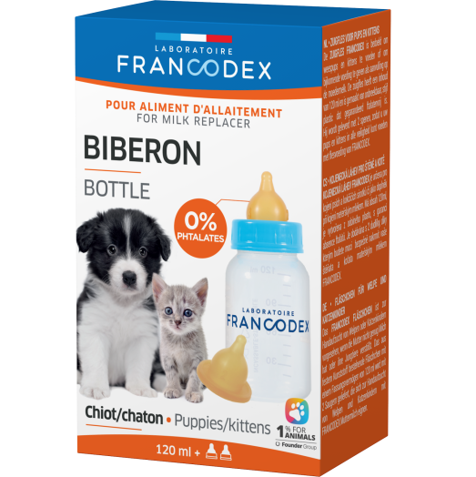 Francodex Biberon Bottle For Puppies / Kittens 120ml