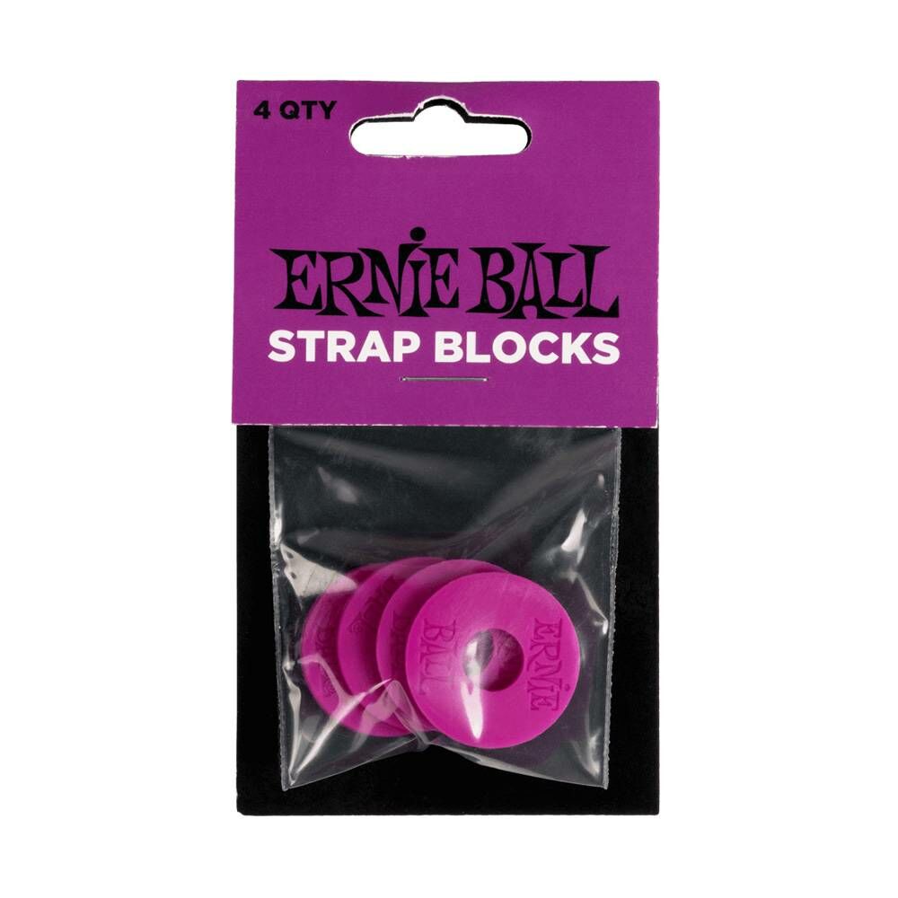 ERNIE BALL STRAP BLOCKS 背帶扣 背帶固定環 一組4片/P05618 PURPLE 紫色