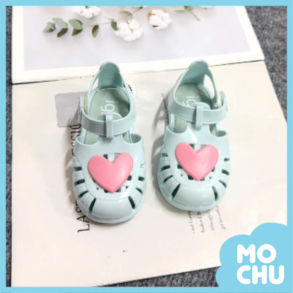 單顆愛心防水涼鞋(三色)