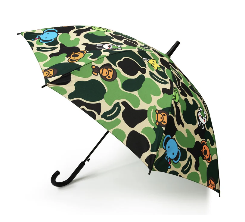 2025SS BAPE APE NEW ABC MILO ALL FRIENDS UMBRELLA 雨傘 迷彩 小猴子 現貨 AL20182304