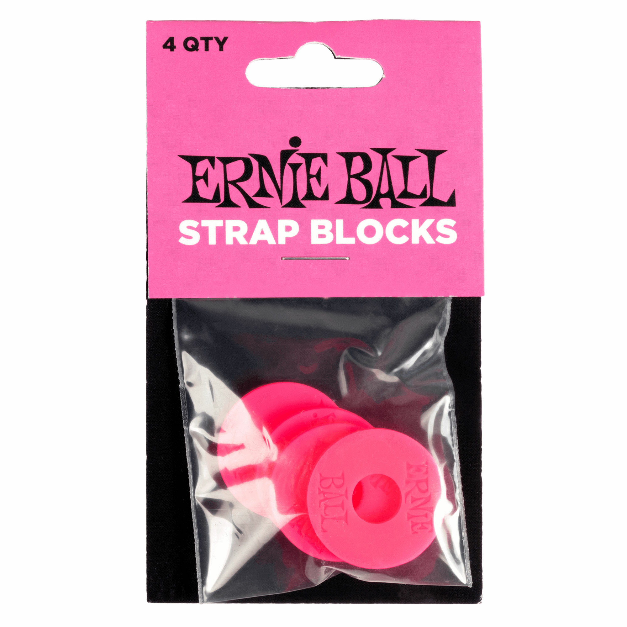 ERNIE BALL STRAP BLOCKS 背帶扣 背帶固定環 一組4片/P05623 PINK 粉紅色