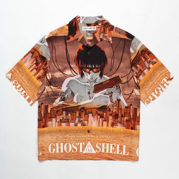 GUILTY PARTIES GHOST IN THE SHELL S/S HAWAIIAN SHIRT (TYPE-1)