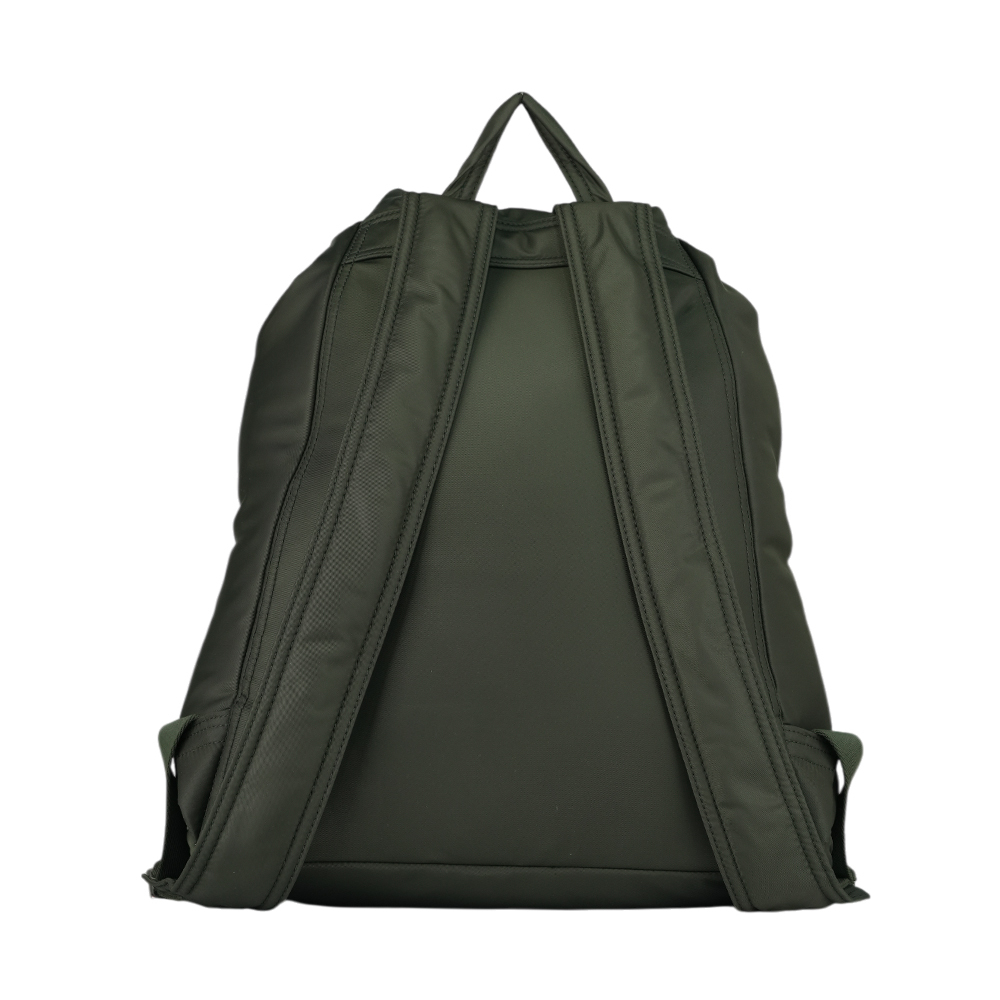 【BURBERRY】Rucksack 白色方形標誌中型軍旅後背包(暗土色) 80905601