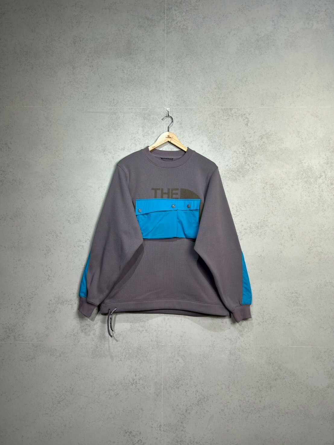 THE NORTH FACE Pocket Crewneck BLUE SIZE S