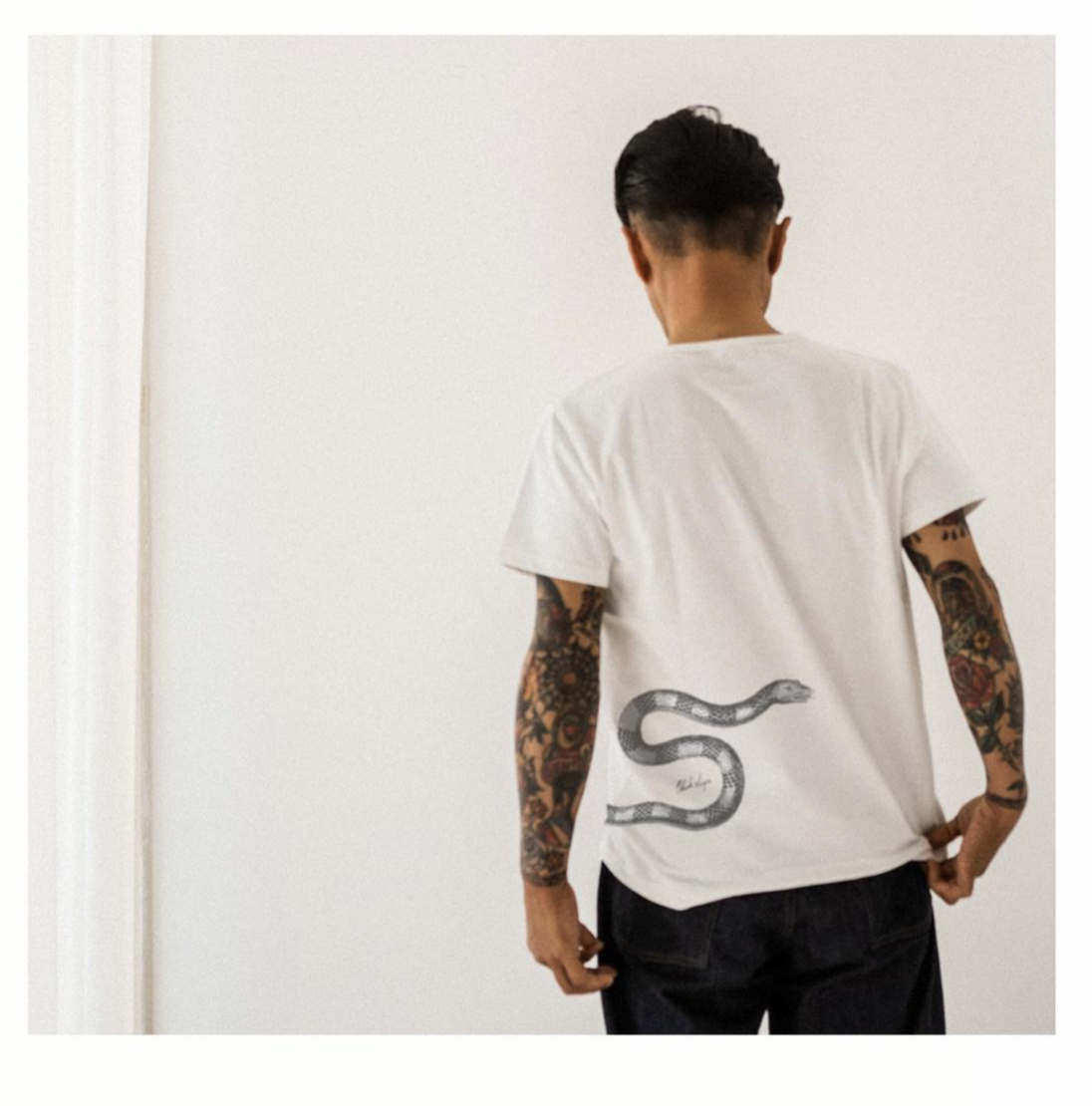 Black Sign Jonston "Serpens" Cooling Underwear / Off White