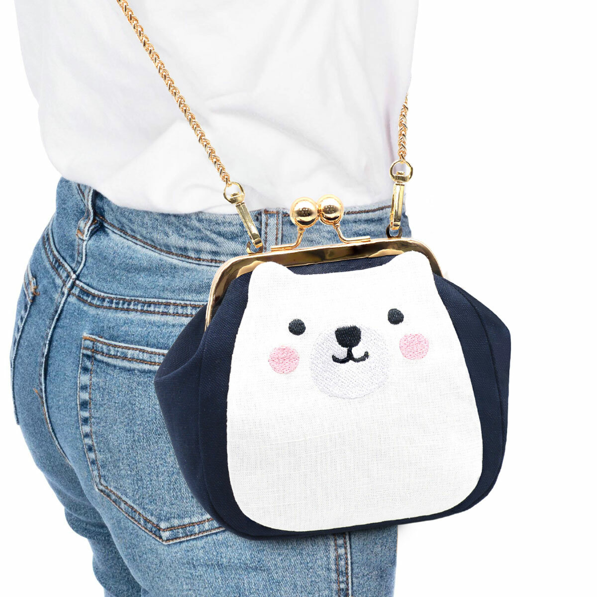 14公分梯形口金(鎖螺絲款)【贈企鵝北極熊梯形口金包紙型】