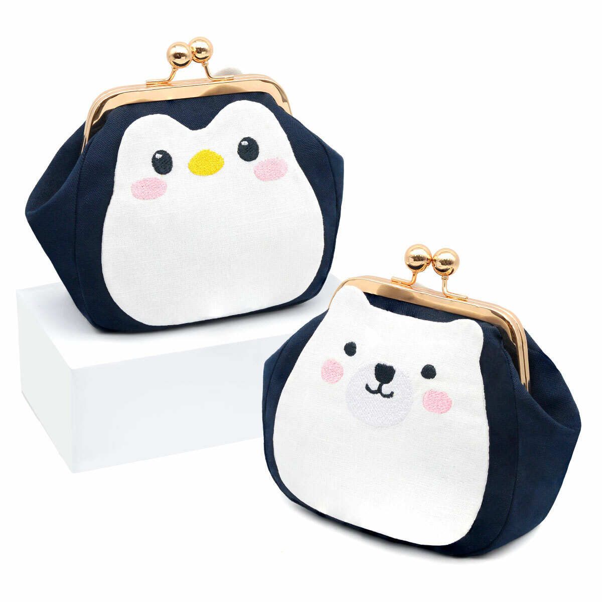 14公分梯形口金(鎖螺絲款)【贈企鵝北極熊梯形口金包紙型】