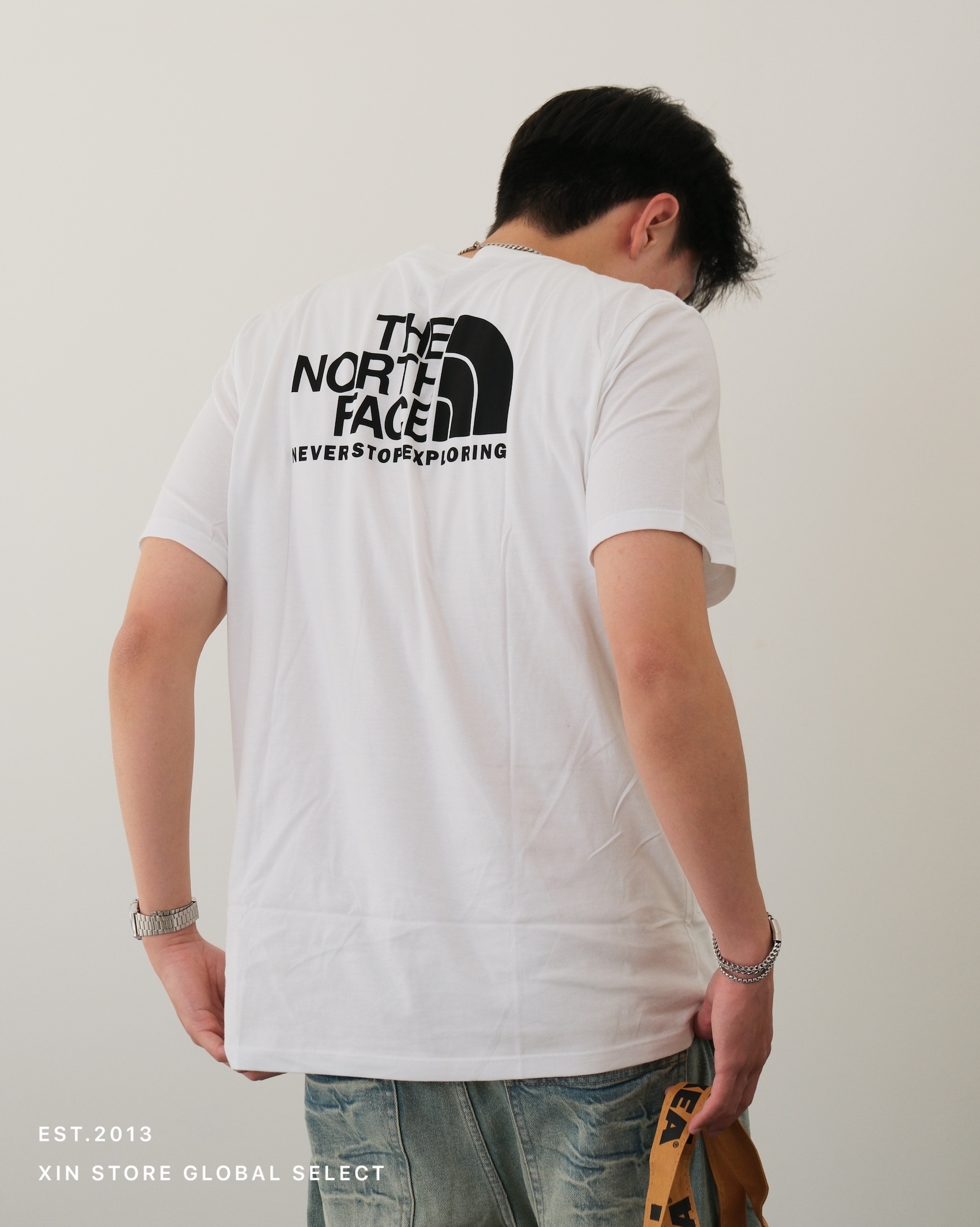 The North Face 北臉 TNF 小Logo 短T 短袖 白