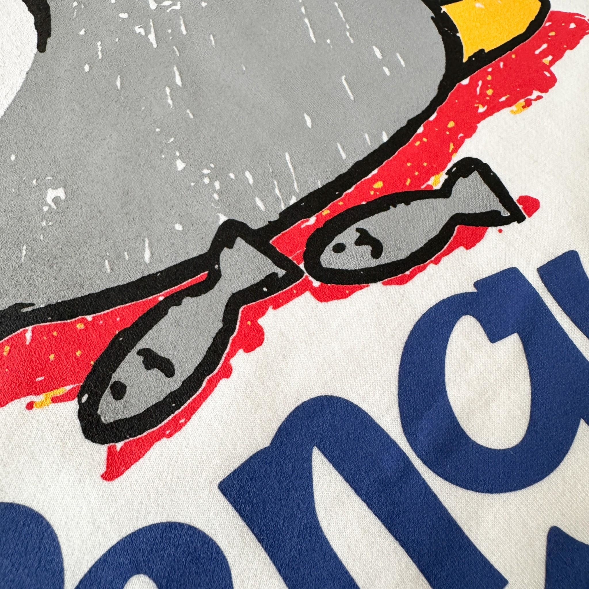 韓國短袖 企鵝塗鴉感印花短T  80878