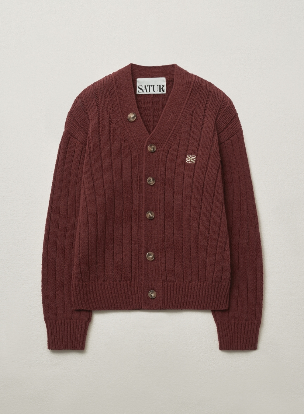 SATUR】カーディガンFARO POCKET BOUCLE CARDIGAN