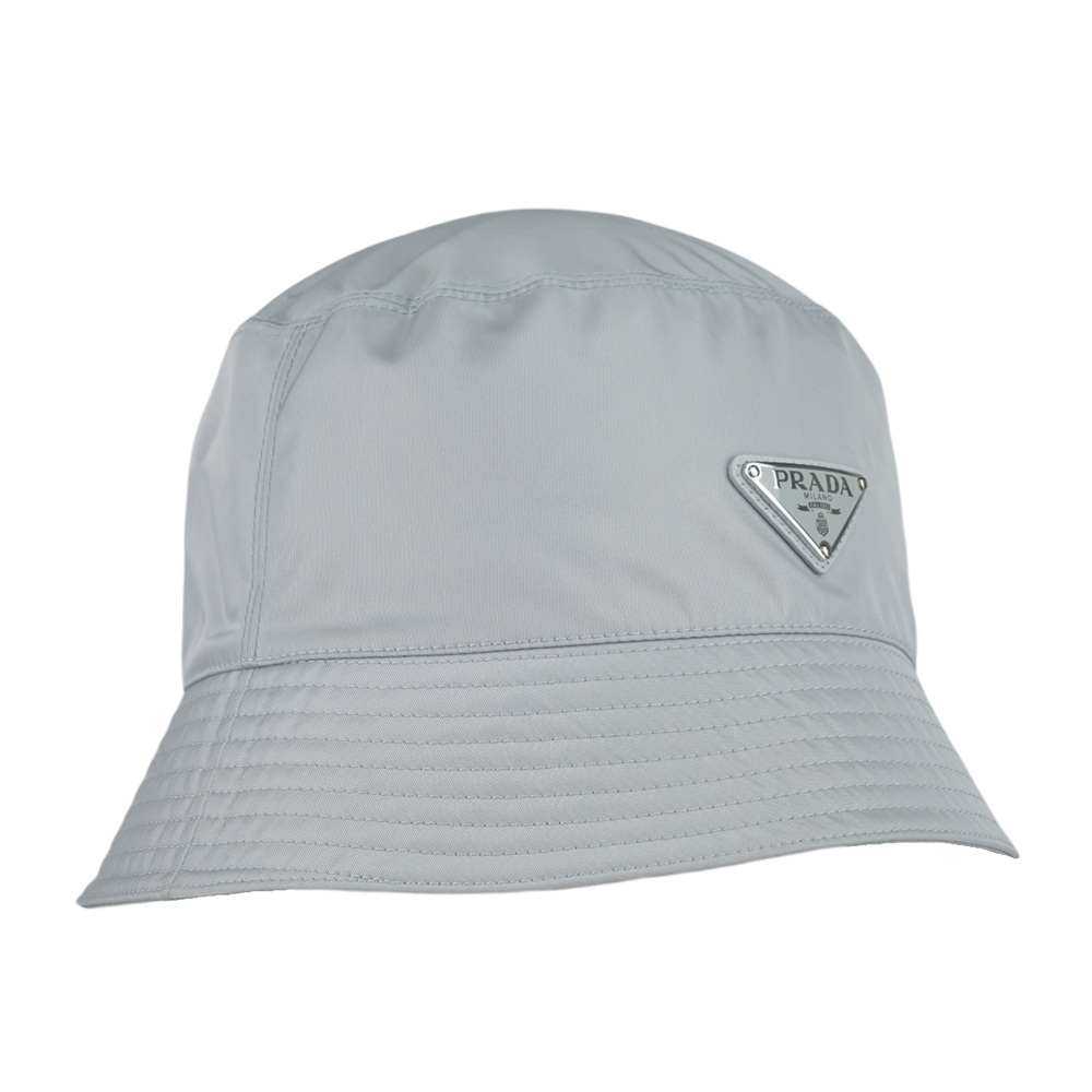 【PRADA】Re-Nylon Bucket Hat 漁夫帽 M (藍灰色) 1HC137 2DMI D0591
