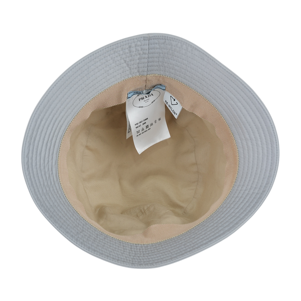 【PRADA】Re-Nylon Bucket Hat 漁夫帽 M (藍灰色) 1HC137 2DMI D0591