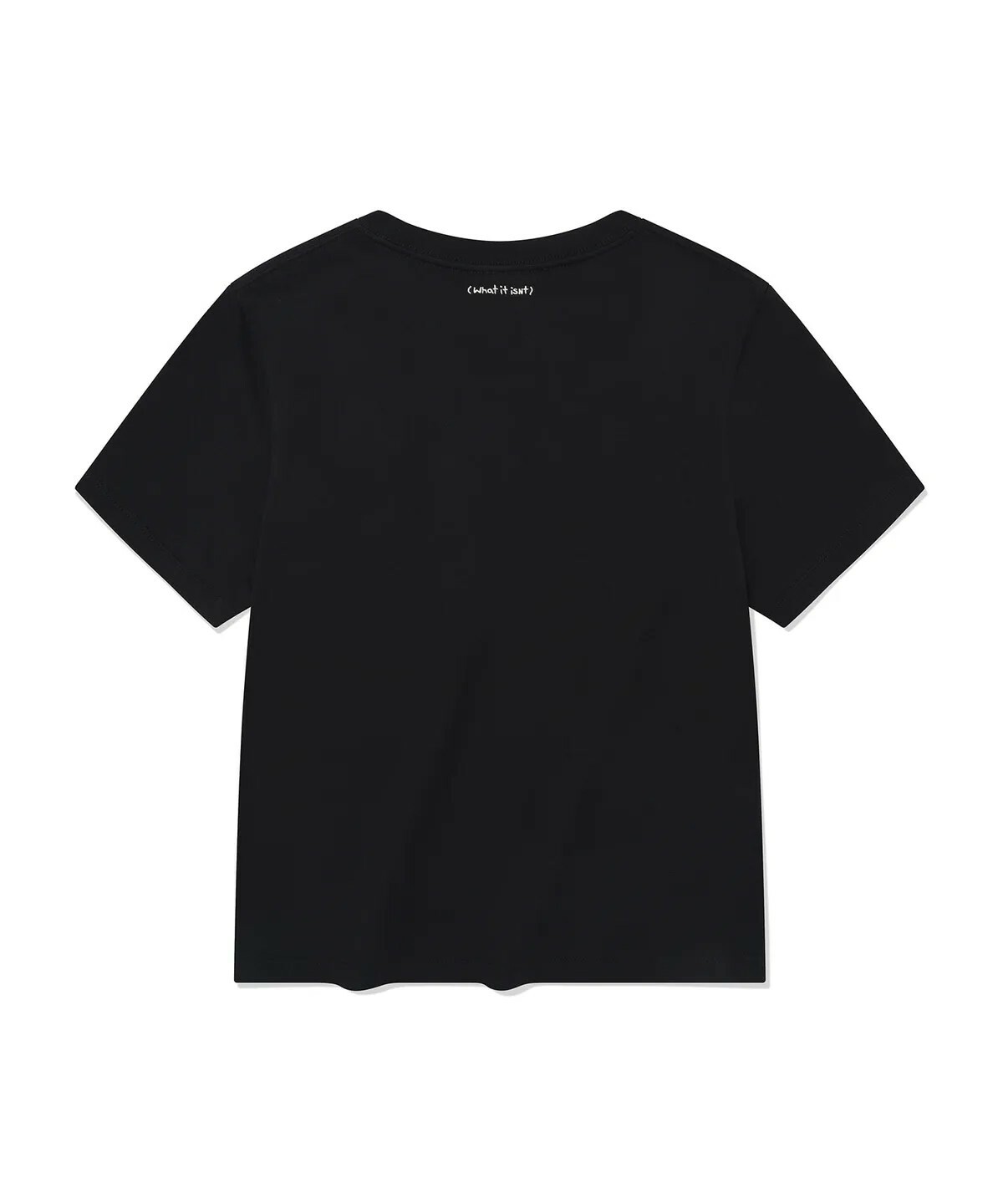 【OWN】What it isn't 短袖上衣 女版 花花 休閒 刺繡 黑色 MG2402ST79BK