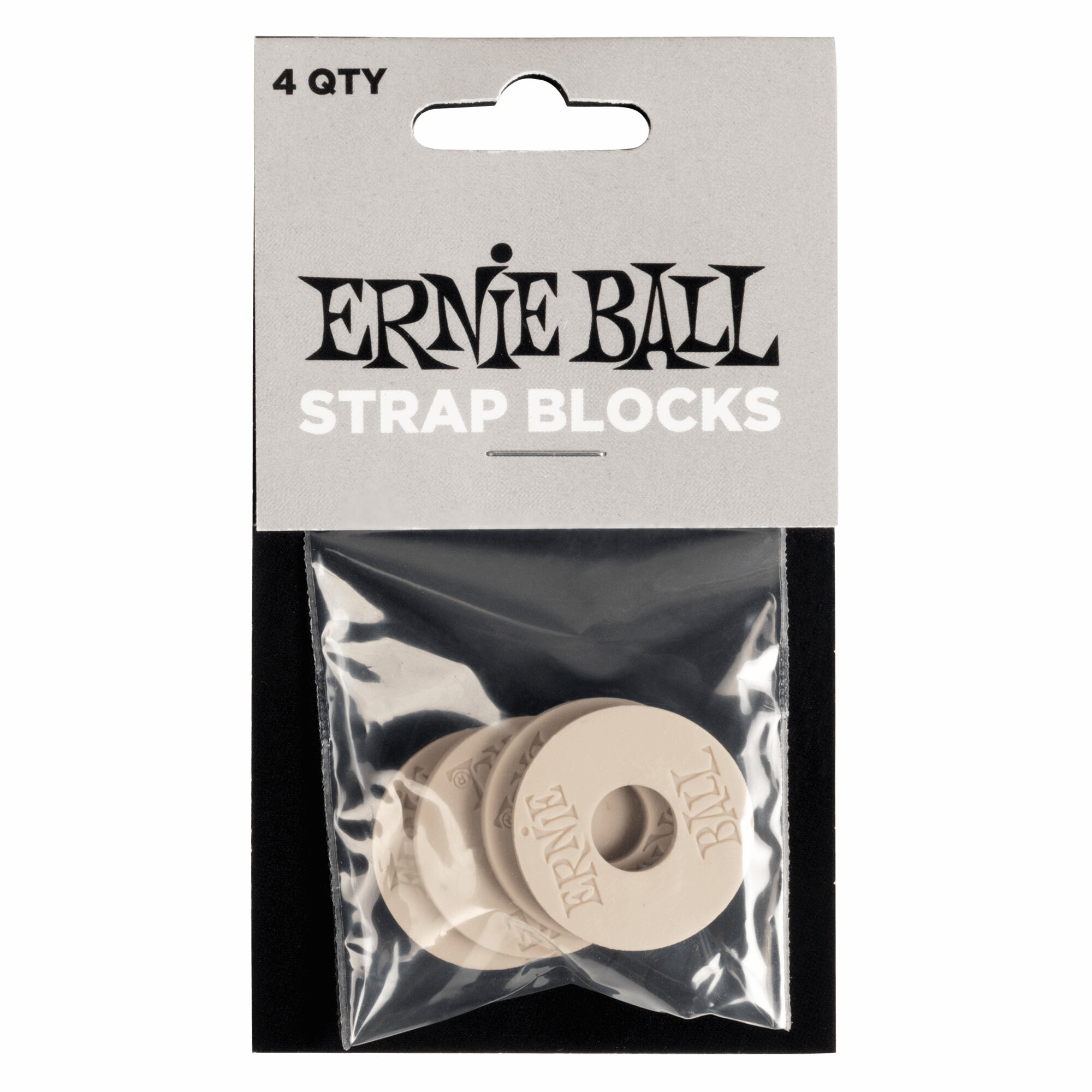 ERNIE BALL STRAP BLOCKS 背帶扣 背帶固定環 一組4片/P05625 GRAY 灰色