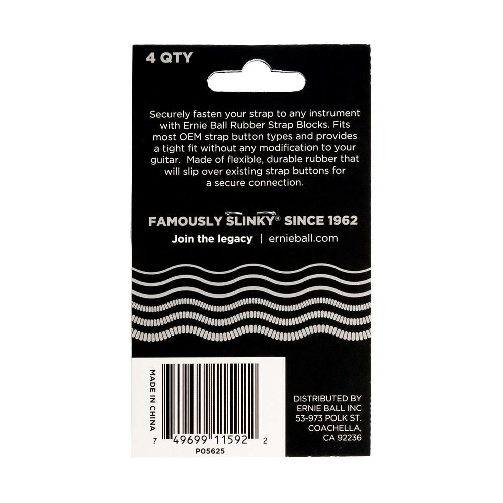 ERNIE ERNIE BALL STRAP BLOCKS 背帶扣 背帶固定環 一組4片/P05625 GRAY 灰色 第 3 張圖片｜三峽配件 / 週邊