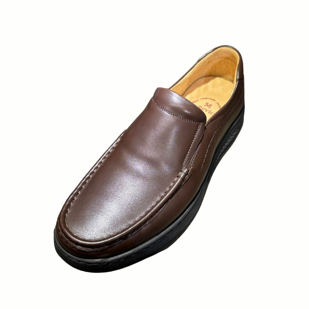 Revic 男裝休閒皮鞋 | OF-47BR｜啡色便士樂福皮鞋