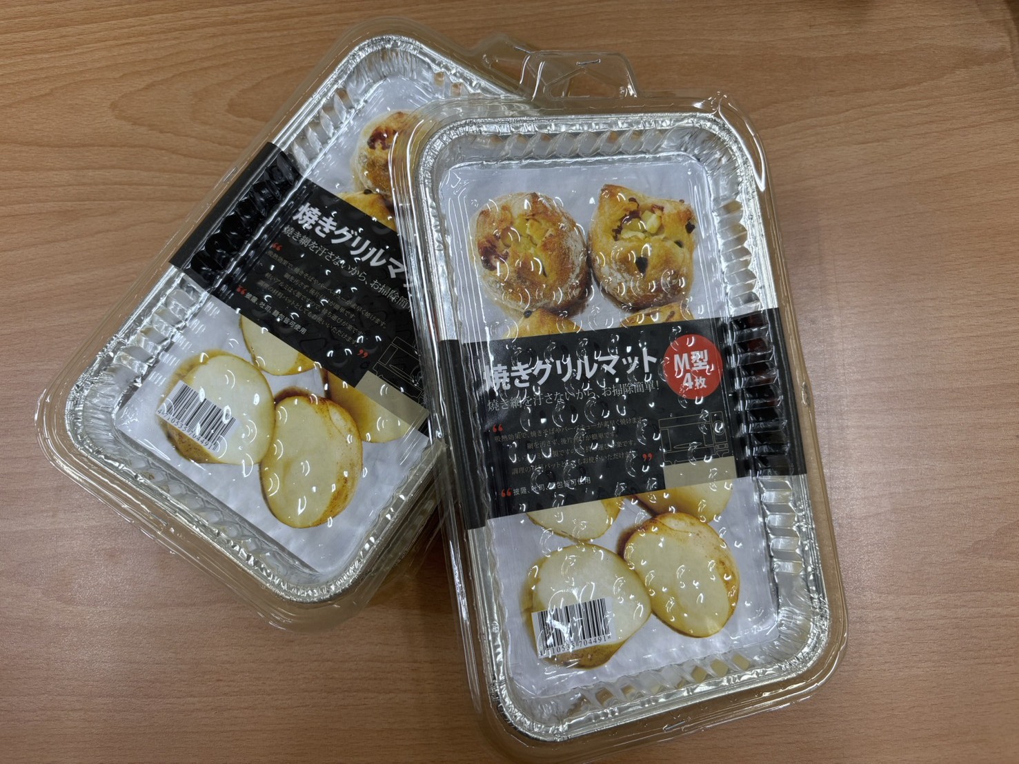 草屯院|鋁箔防沾烘焙墊｜烤箱/氣炸鍋適用（M型尺寸，一盒4入，一次販售5盒共20片)