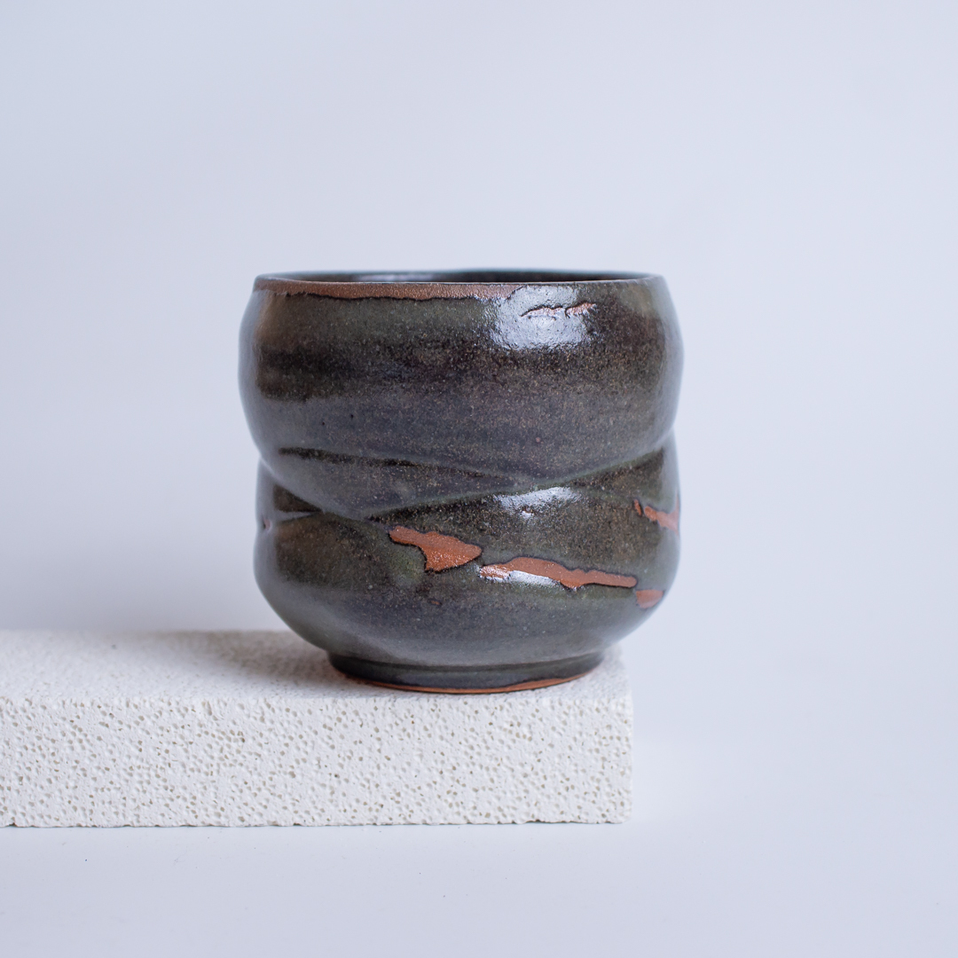 墨綠紋路個人杯