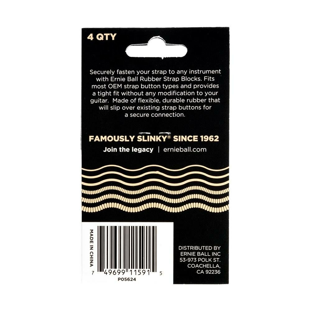 ERNIE ERNIE BALL STRAP BLOCKS 背帶扣 背帶固定環 一組4片/P05624 CREAM 奶油色 第 3 張圖片｜三峽配件 / 週邊