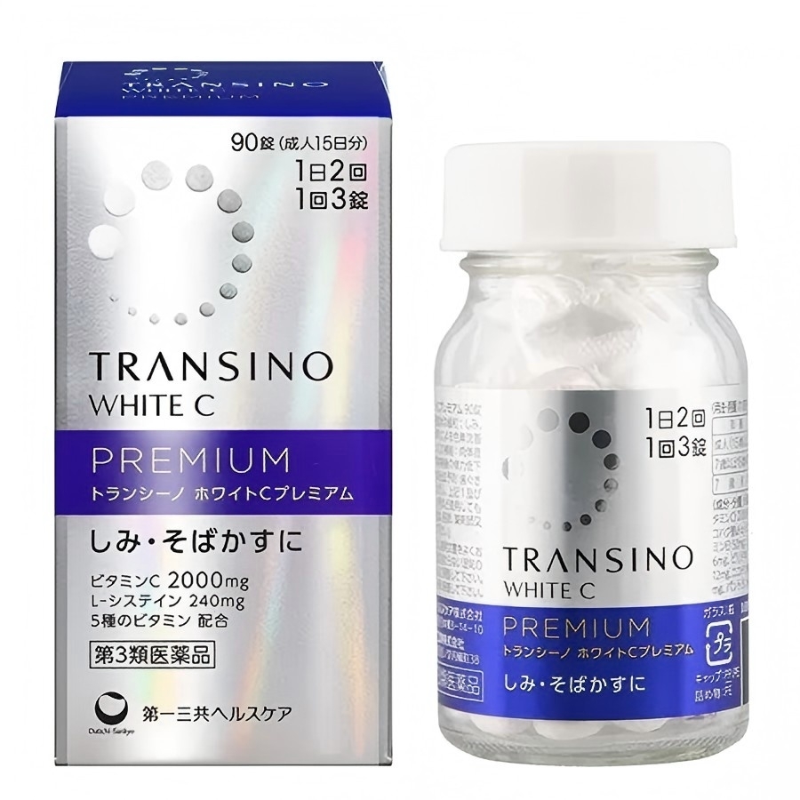 TRANSINO【正品】 第一三共 淡斑美白錠 180粒 加強版 WHITE C PREMIUM