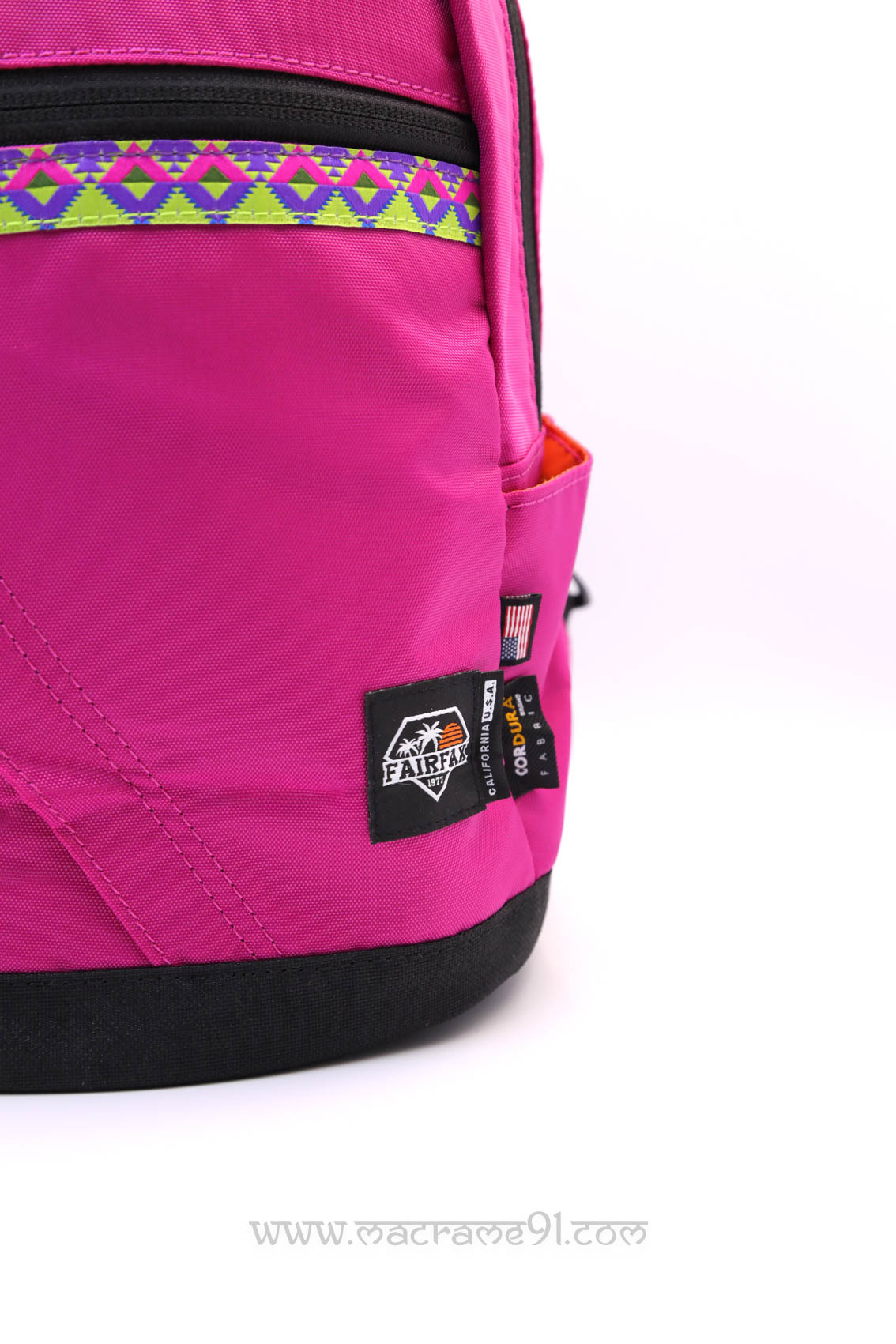 Fairfax - FF2000 - 民族風迷你背包 - 粉紅色 (0221)