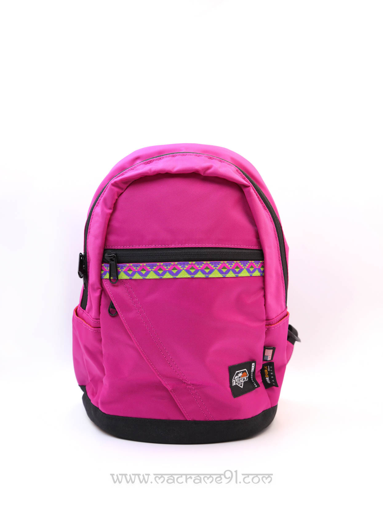 Fairfax - FF2000 - 民族風迷你背包 - 粉紅色 (0221)