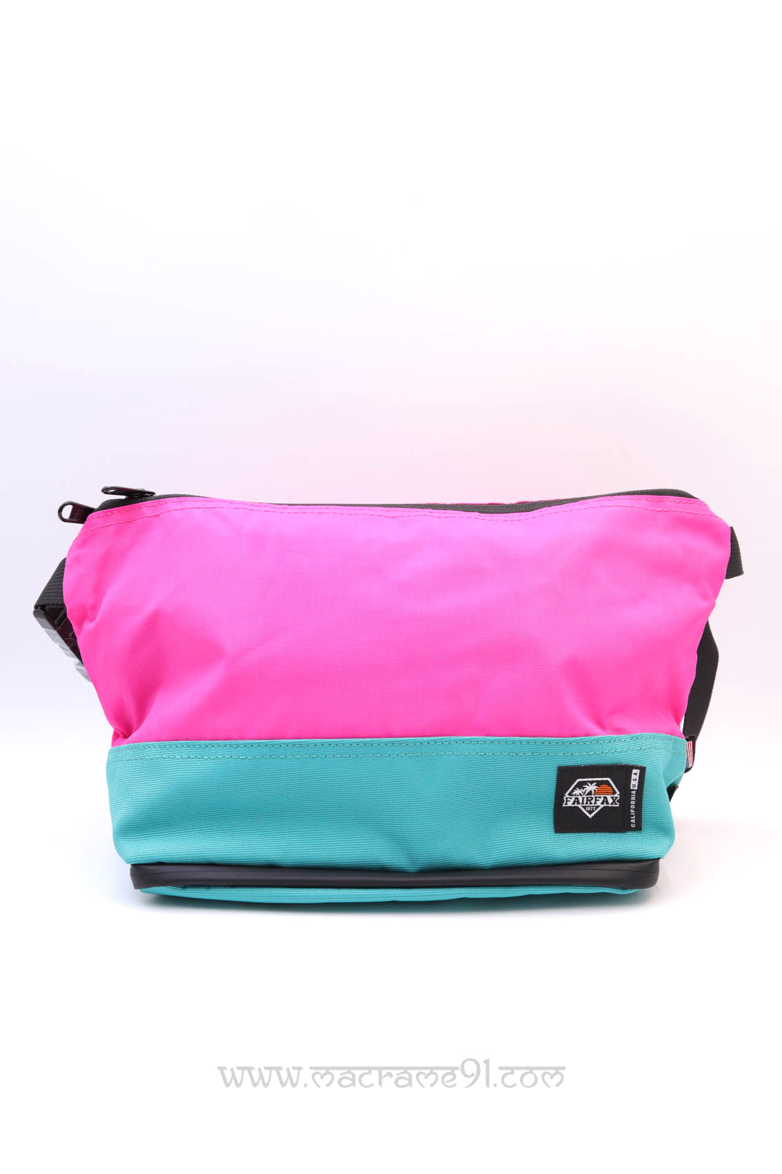 Fairfax - FF1300 - 雨傘收納斜揹袋 - 粉紅色 x 孔雀藍 (0221)