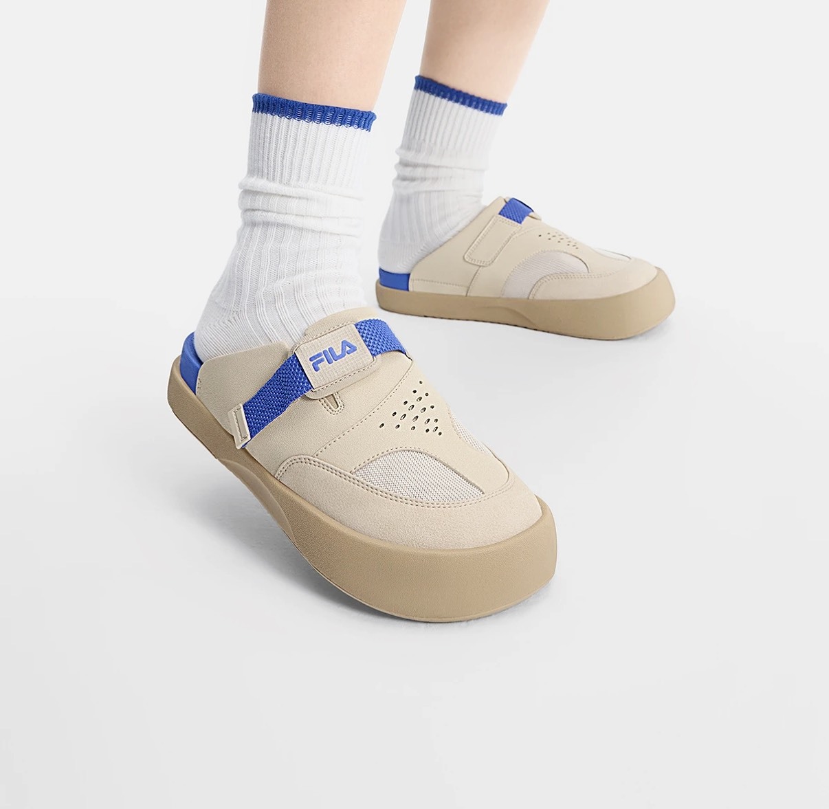 FILA 奶油大頭勃肯鞋