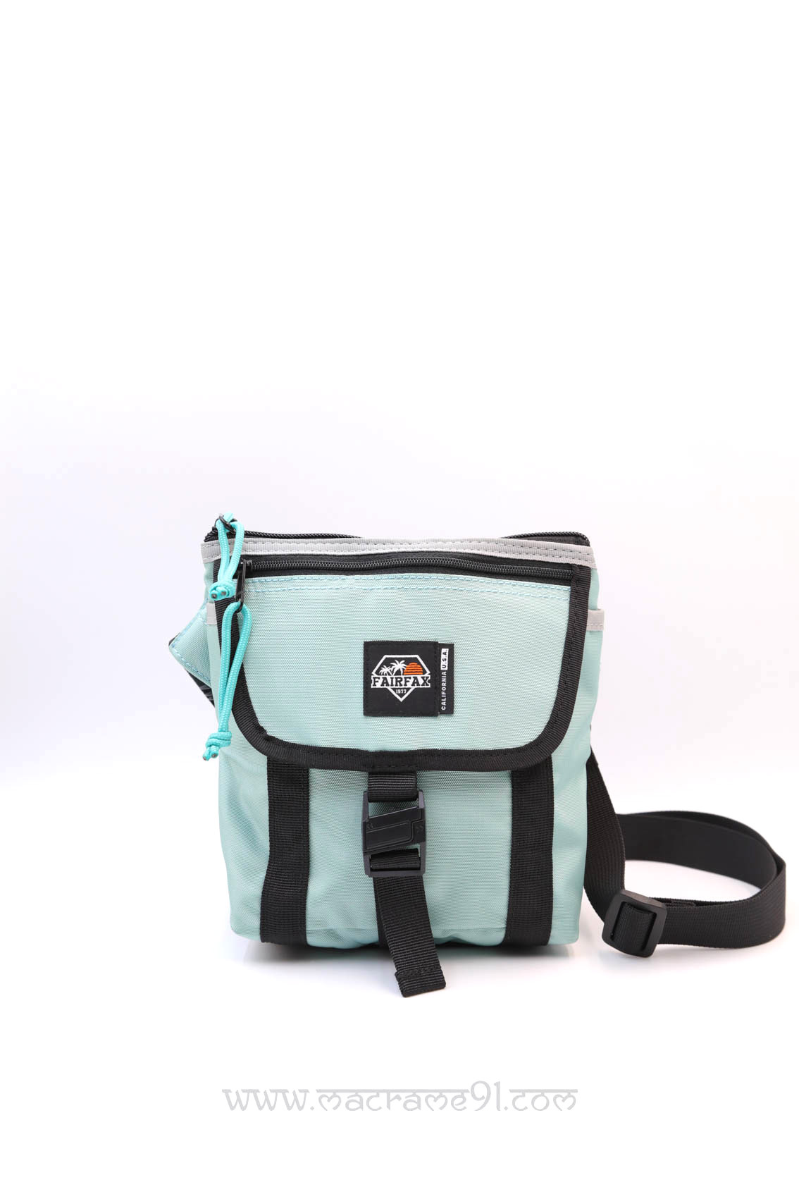 Fairfax - FF1200 - 斜揹袋 - 淺藍x灰色 (0221)