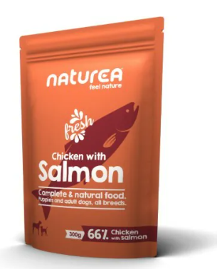 Naturea 濕糧 (犬用) - 雞肉三文魚 300g (6包優惠)