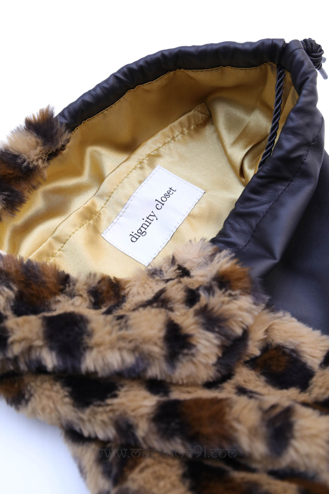Dignity Closet - 豹紋毛毛束繩袋 - DF-10279LEOPARDF (0216)