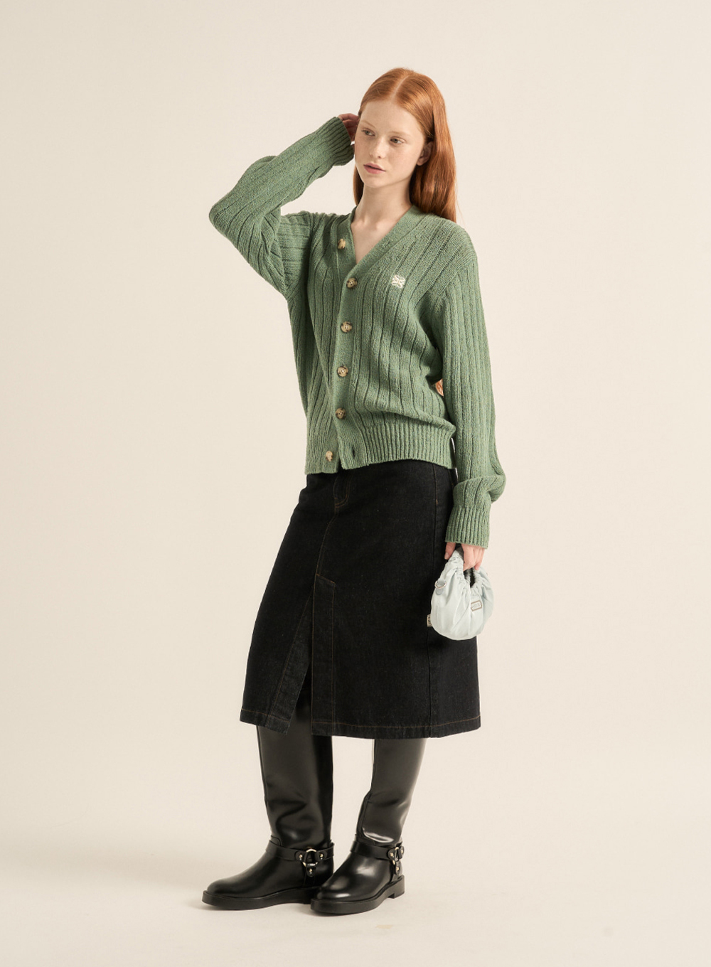 SATUR] Faro Over Size Boucle Cardigan