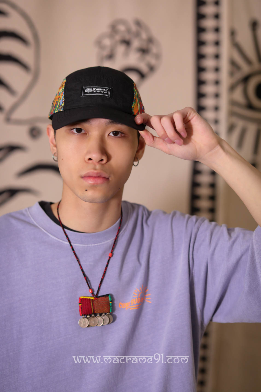Fairfax 帽 - Coogi Pattern - 5 Panel 帽 - HAT0008 (0409)