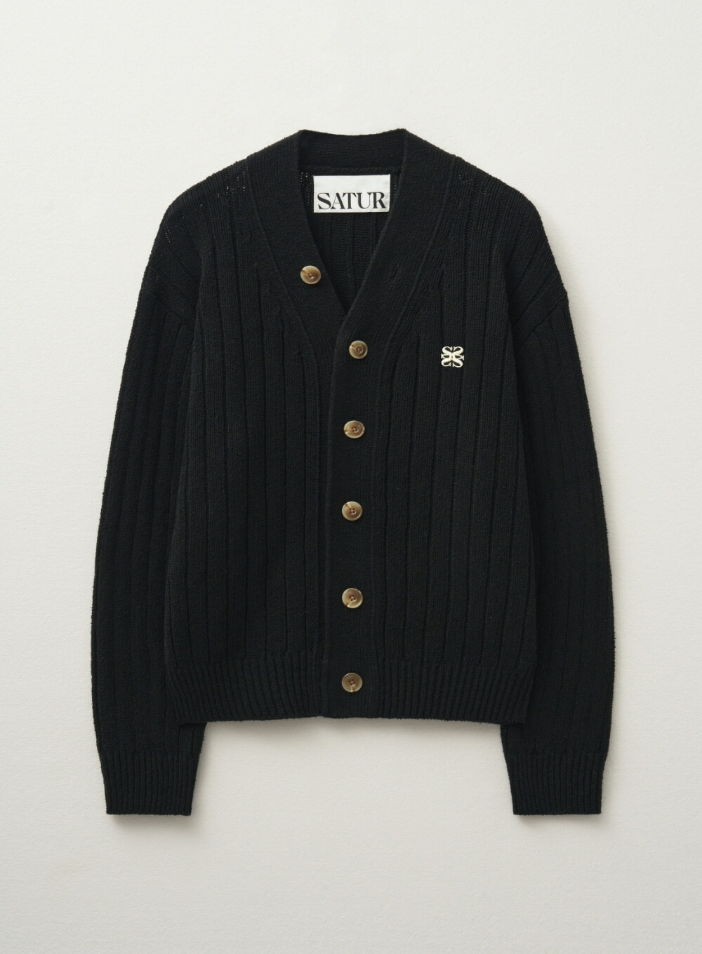 【SATUR】Women Faro Boucle Knit Zip-up◆正規品◆ SATUR Faro Boucle Knit Zip-Up Cream (SATUR/カーディガン