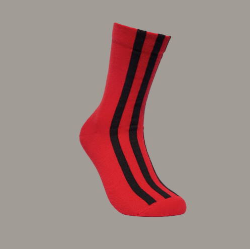 【 Y-3 STRP SOCK 長襪 - 紅 】