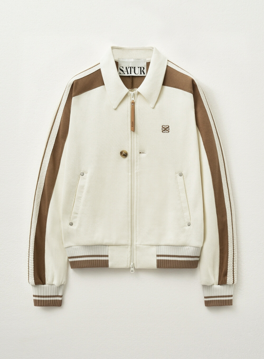 SATUR] (W) Lawton Collar Track Zip-Up Jacket