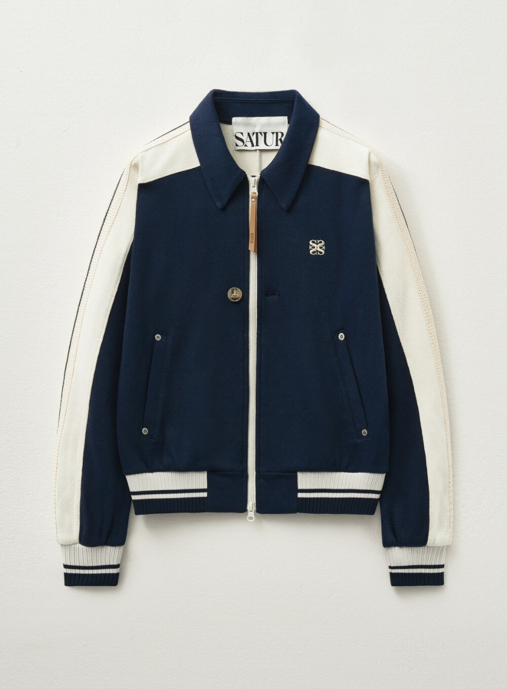 SATUR] (W) Lawton Collar Track Zip-Up Jacket